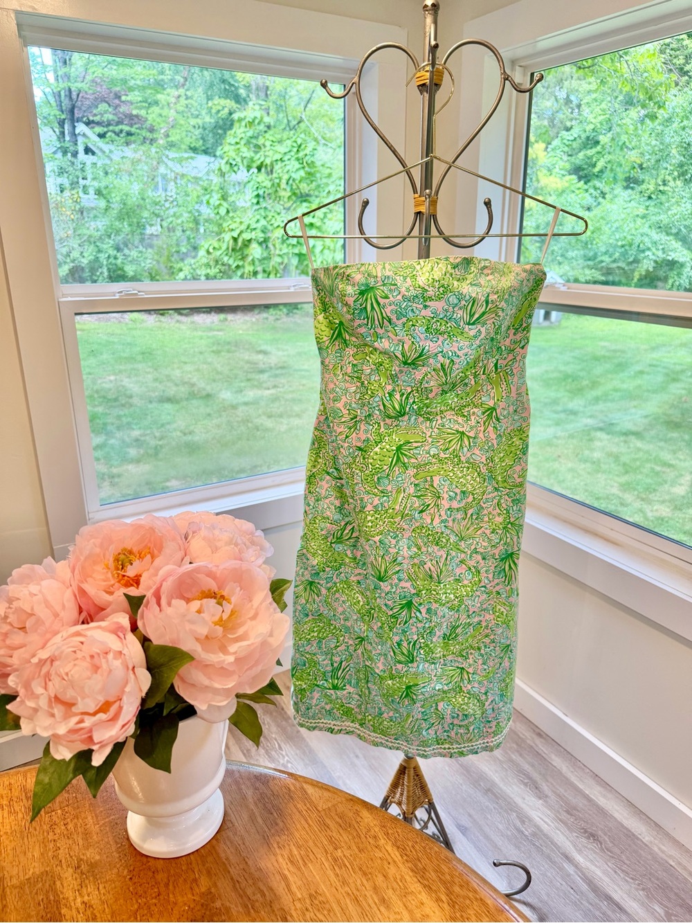 Vintage Lilly Pulitzer “See Ya Later Alligator” Strapless Dress size 4 🐊